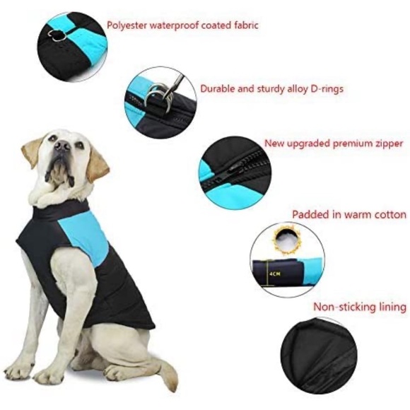97. Dog waterproof vest size M NWT - Picture 4 of 6